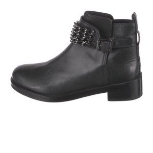 Tory Burch chain ankle boots